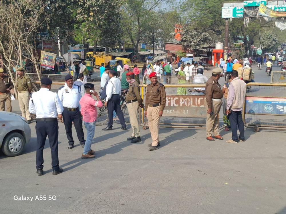 सीएम योगी आदित्यनाथ मुगलसराय पहुंचे। || KashiKiAawaz